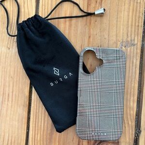 Brand new! iPhone 16 Burga houndstooth Plaid Phone Case